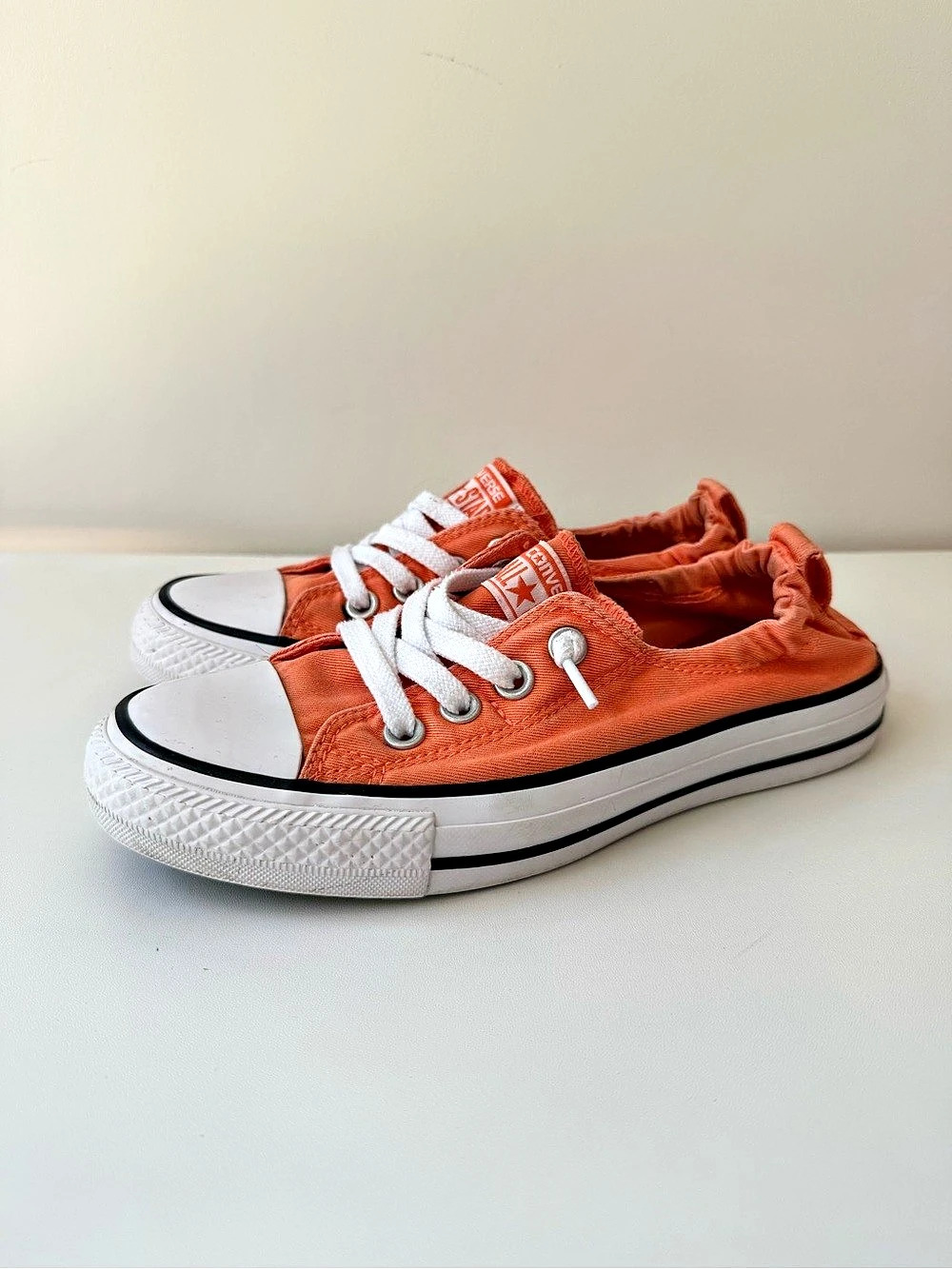 Converse Chuck Taylor All Star Madison Slip-On Orange & White Sneakers US 6